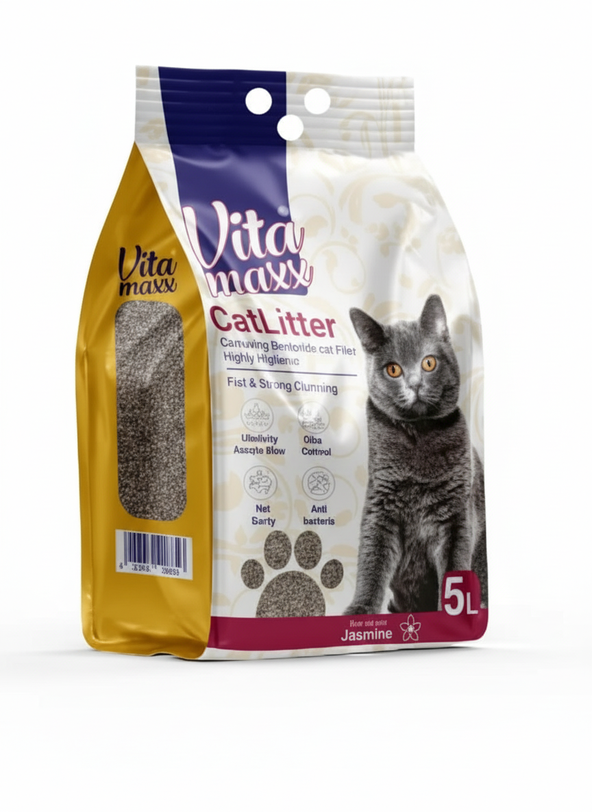 VITA MAX CAT LITTER CLUMPING JASMINE 5 L.