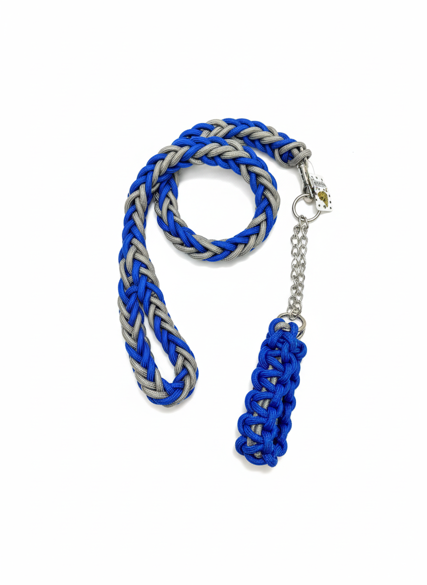 MouSsa Nylon Pet Collars Dog Rope Leash M/L.