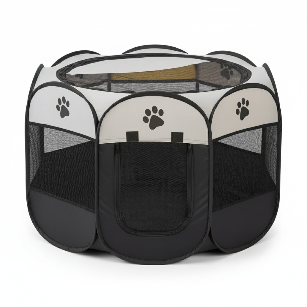 Pet Tent for Cats and Small Dogs Gray Small 73x73x43 cm.