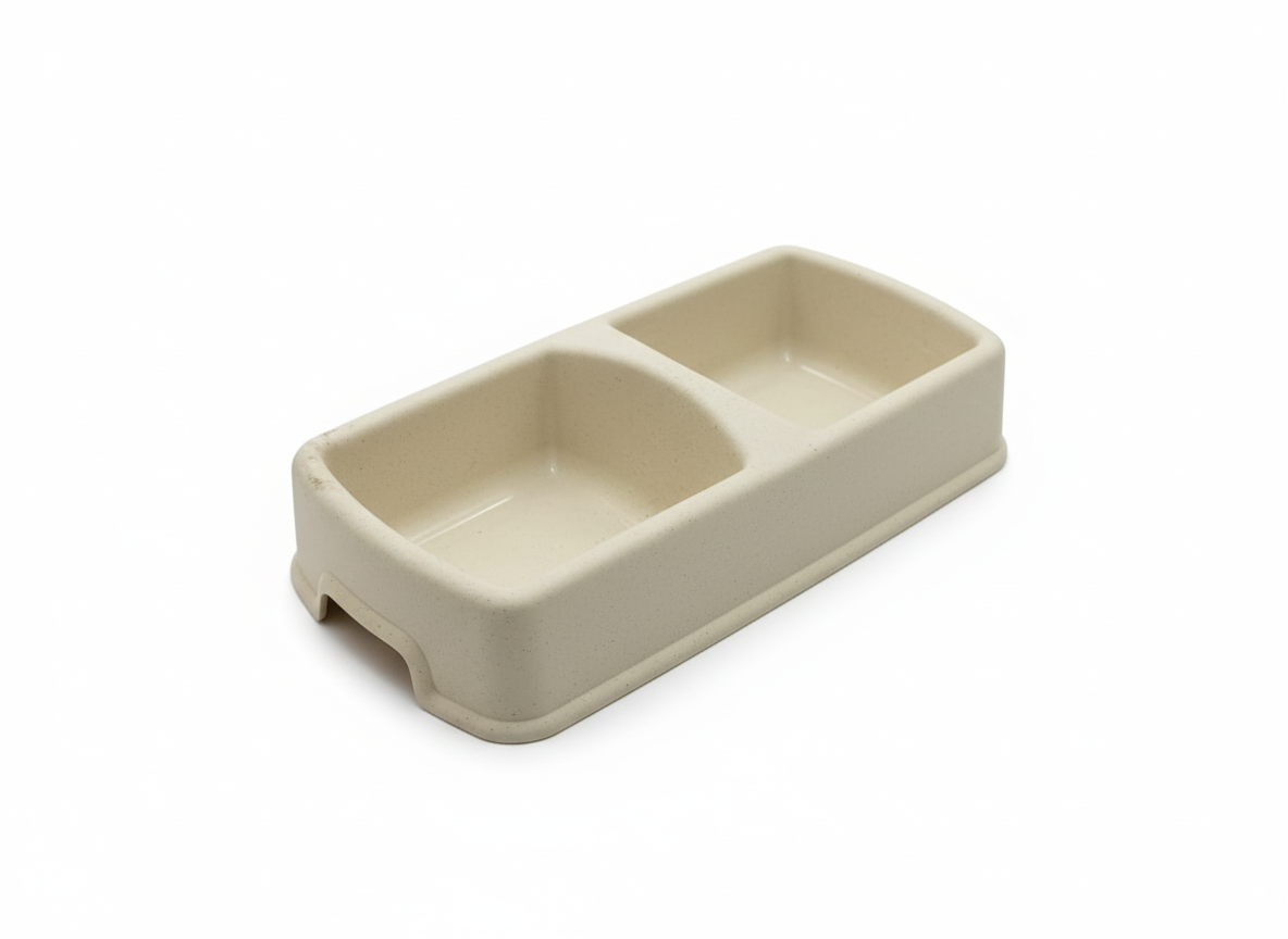 Plastic bowl for feeding dogs and cats Size Small.