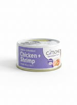 Catsome Grain Free Chicken & Shrimp Cat Canned Food Gravy 80g.