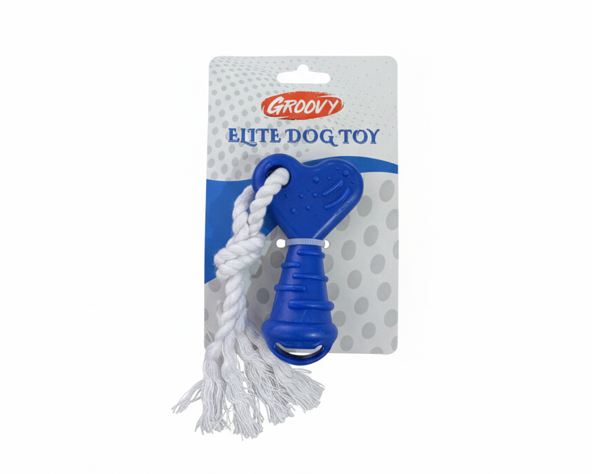 Groovy Elite Dog Toy Bone Heart