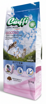 Ciuffi Dry Food with Chicken and Vegetables for Kittens 15 kg
