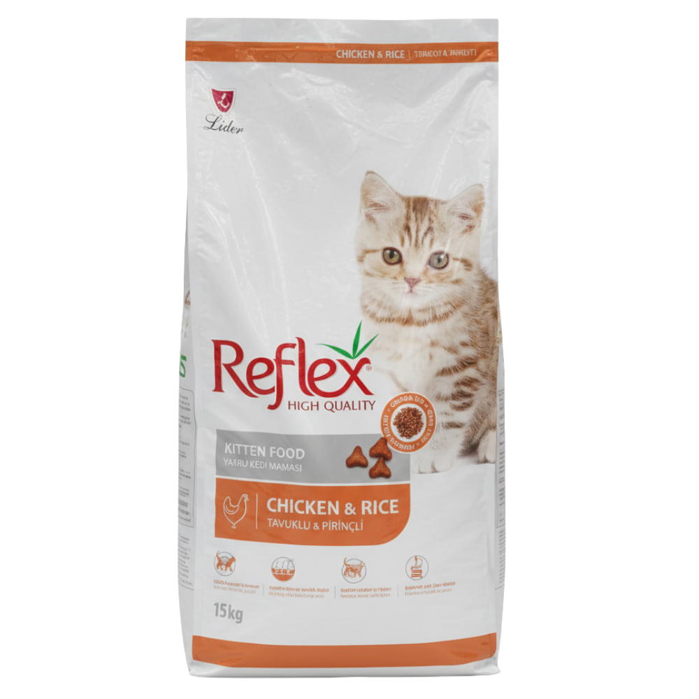 Reflex Kitten With Chicken & Rice 15kg.