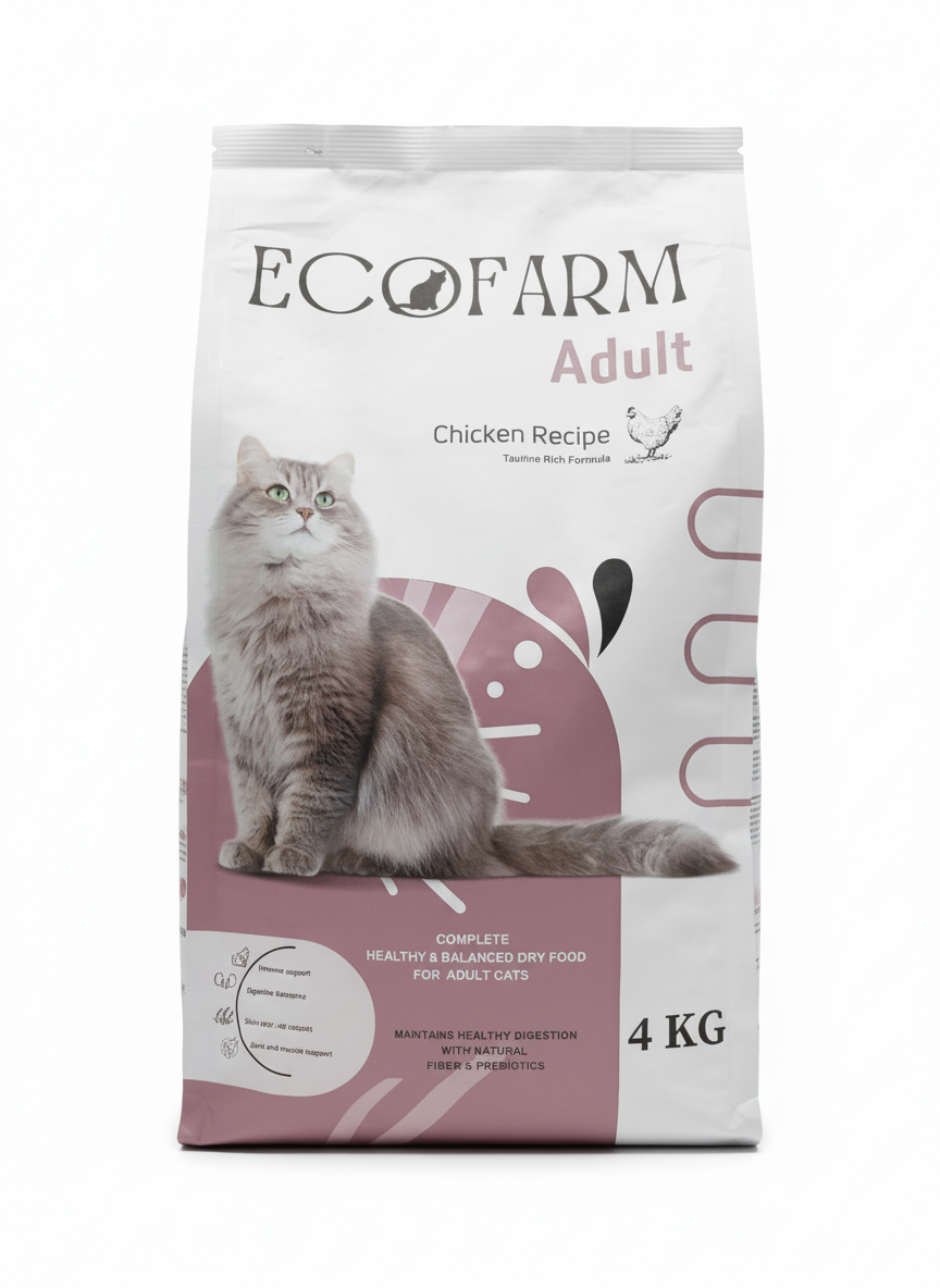 Eco Farm Dry Food For Adult Cats 4K.