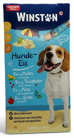 Winston Dog Ice Cream with Chicken, Turkey and Duck 8 Tube 120g
