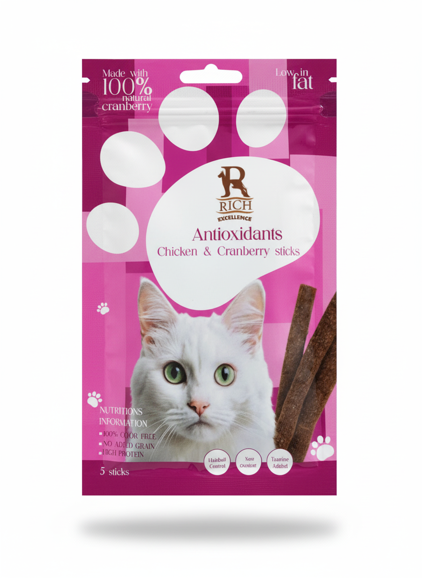 rich cat Sticks - chicken & cranberry 30 g.