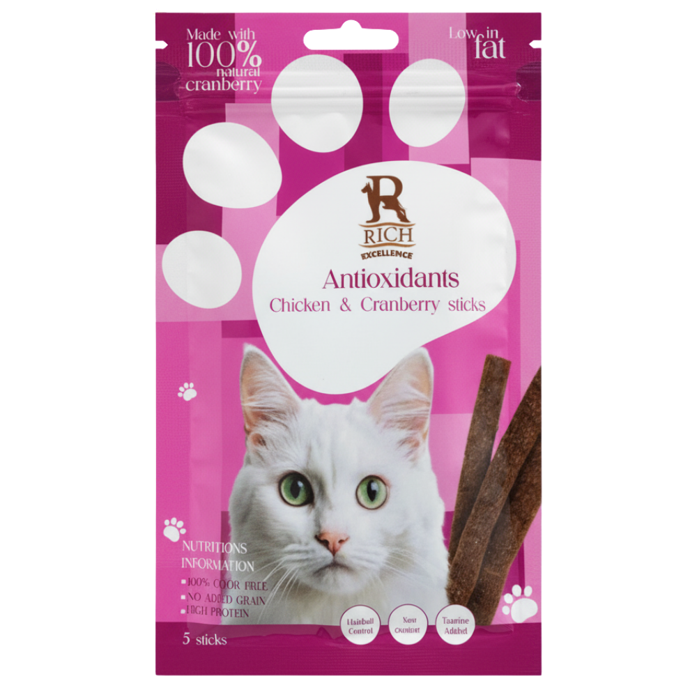 rich cat Sticks - chicken & cranberry 30 g.