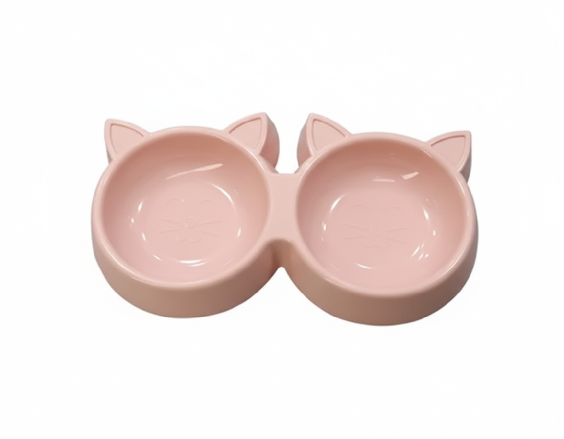 Double Plastic Feeder for Cats.