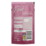 Pink package with text and a barcode on a white background
