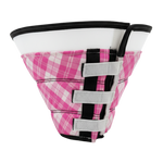 INKZOO Dog Cone Collar for After Surgery Soft Pet Recovery Pink size M.