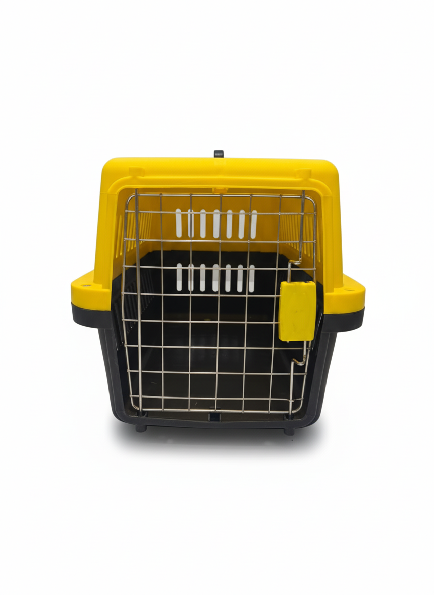 Groovy Cat Carrier Box Size M 60*30 Cm Yellow.