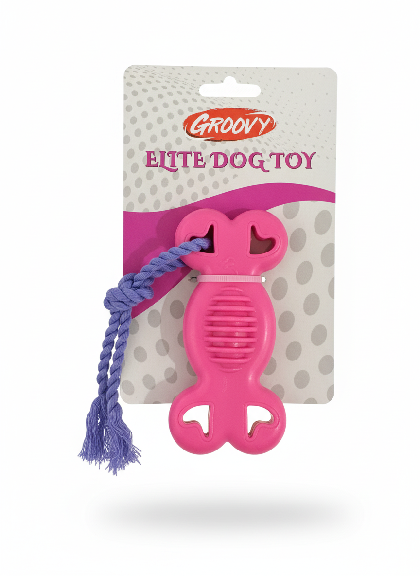Groovy Elite Dog Toy Braided Bone