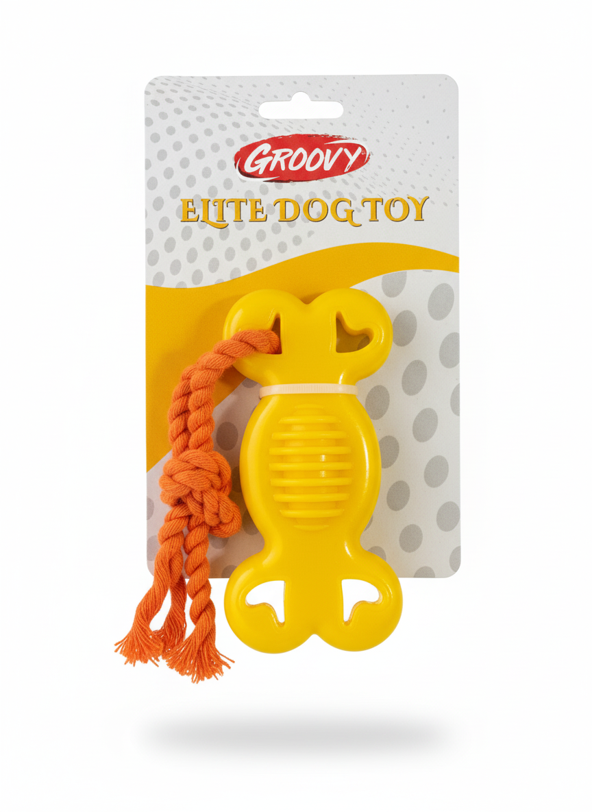 Groovy Elite Dog Toy Braided Bone