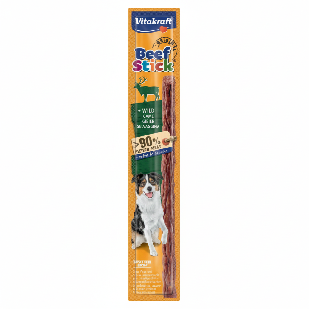 Vitakraft Beef Stick + Venison Treat For Dogs 12g.
