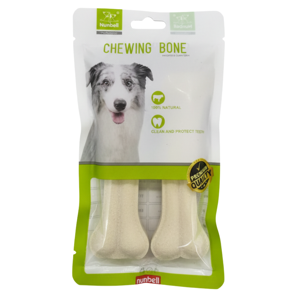 Nunbell Chewing Bone Dog Treat 2 Bone Small.