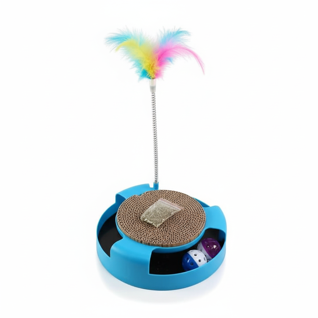 Round Scratching Toy For Cats.