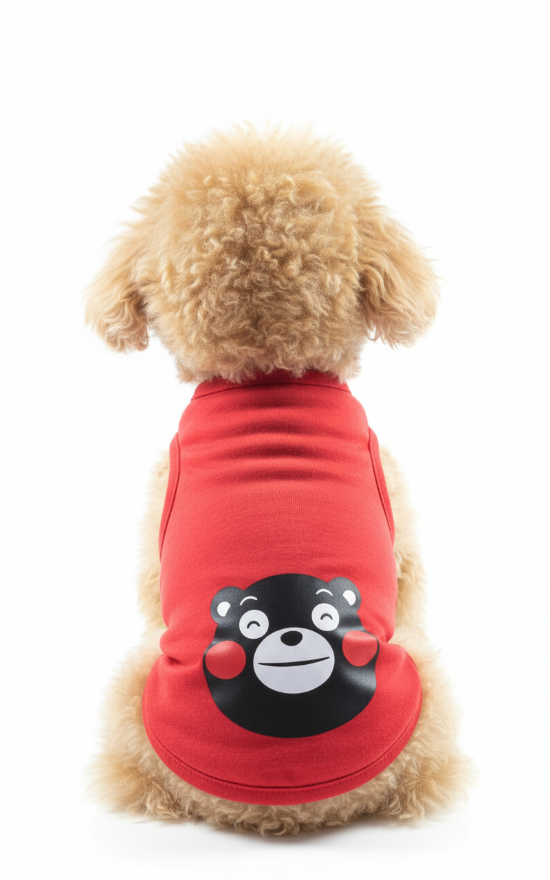 Dog Cloth Red Bear