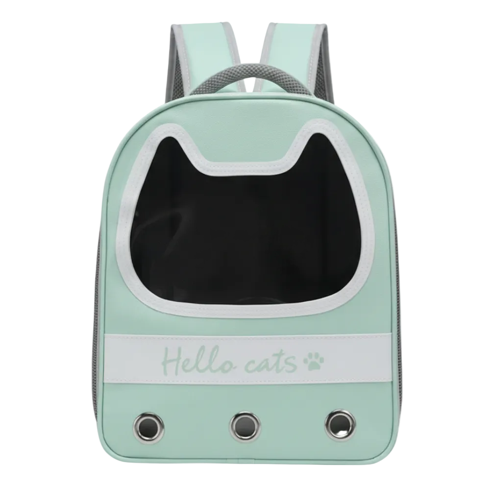 Hello Cat Bag Shape Cat 37 Cm * 28 Cm * 38 Cm Petfast.shop Hello Cat Carriers & Travel Accessories Cat Kitten Puppy Supplies petfast.shop EgyptLight-Green 850.00