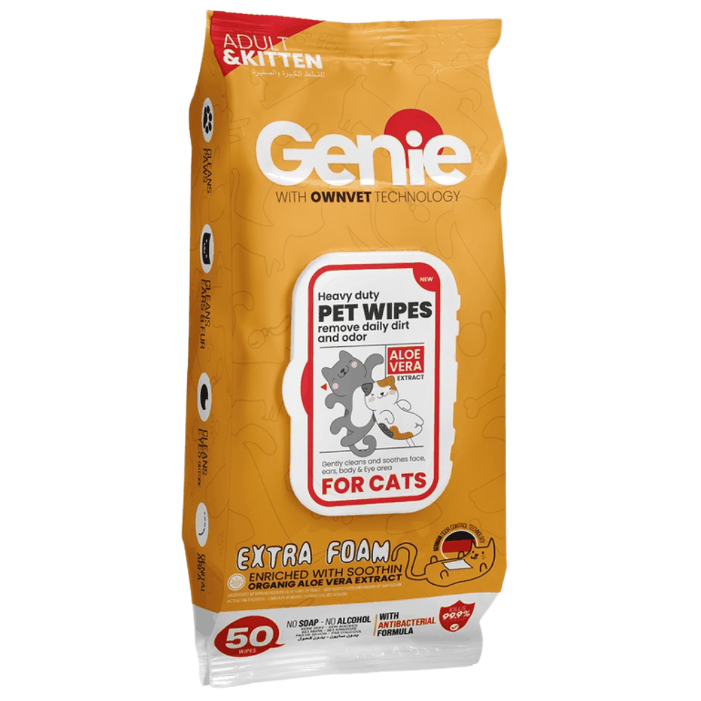 Genie Cats Wipes 50 Wipes