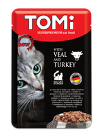 Tomi with Veal & Turkey Cat Wetfood (100G).