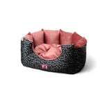 Petmoda Bone Pattern small Bed Black and Cashmere 50*45.