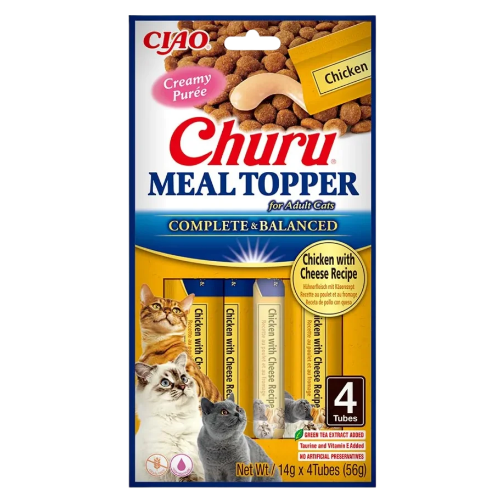 Churu Meal Topper Chicken with Cheese Recipe For Cats Tubes 56g Petfast.shop Churu Cat Exclusive Liquid Treat Treats petfast.shop EgyptDefault Title 190.00