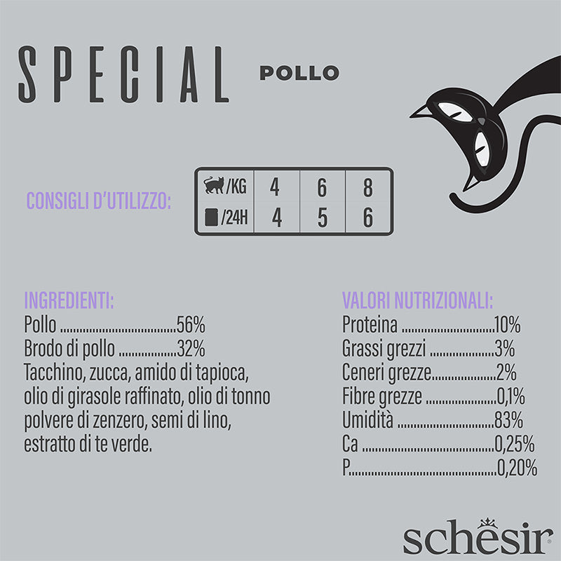 Schesir Light pollo in mousse 70g in busta.