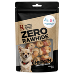 Rich Zero Rawhide Chicken Knotted Bone Mini Bone 6pes