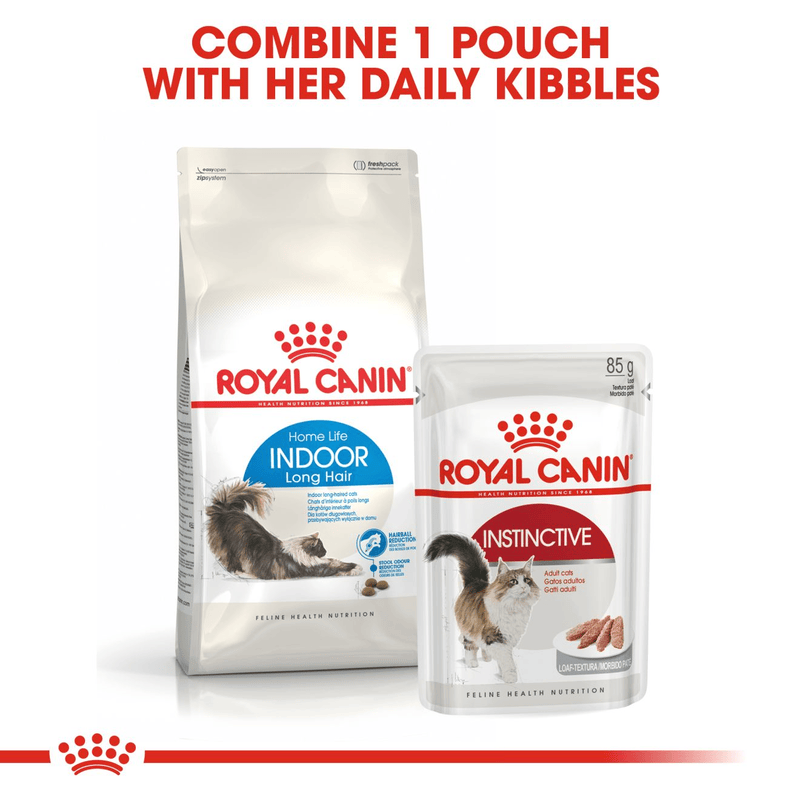 Royal Canin Indoor Long-Hair Adult Cat Food.