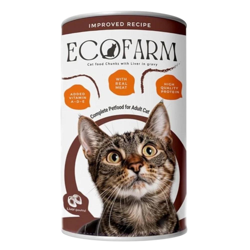 Eco Farm Wet Food Liver 400g Petfast.shop Ecofarm Cat Food Wet Food petfast.shop Egypt 85.00