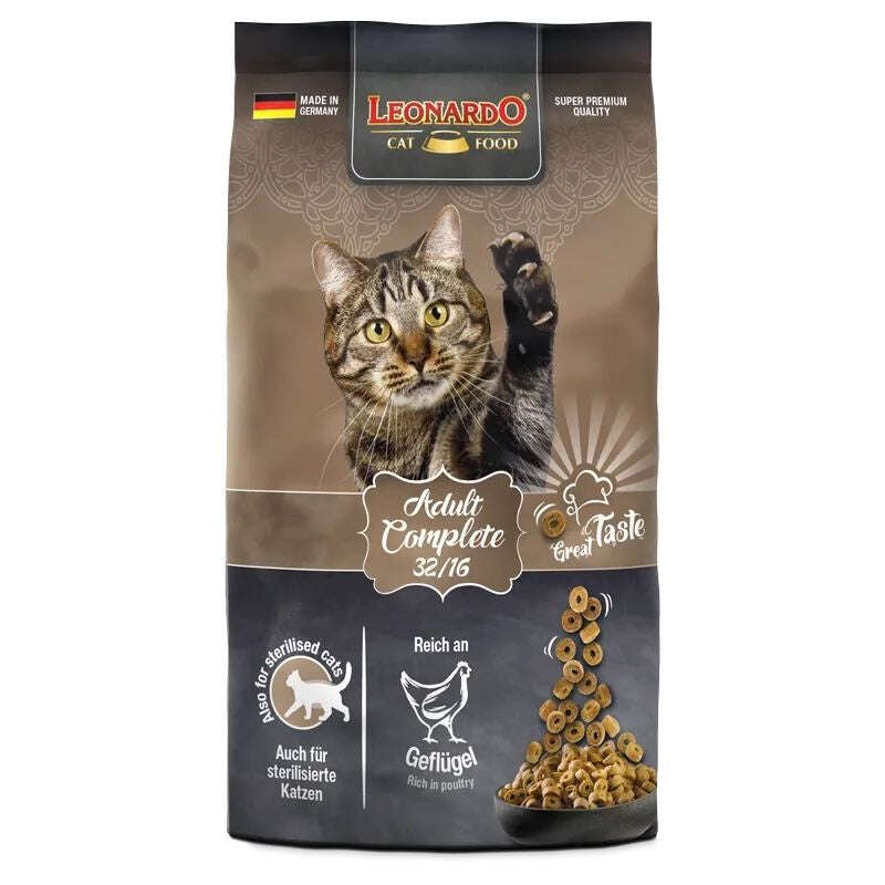 Leonardo Complete 32/16 Cat Dry Food 7.5kg.