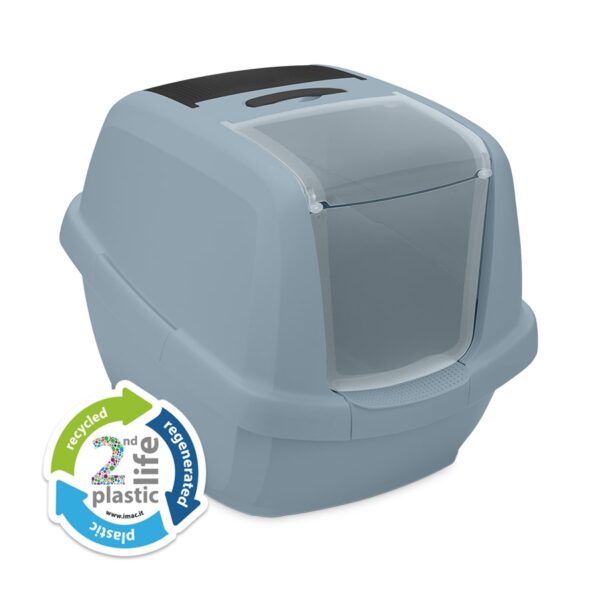 IMac Maddy Closed Litter Box With Scoop 45 Cm * 55 Cm Petfast.shop IMac Box & Accessories & Litter Cat Litter Box & Accessories petfast.shop Egypt PIM5894S Blue 3350.00