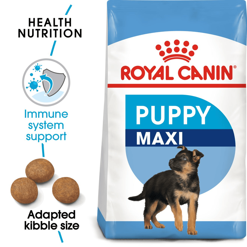 Royal Canin Maxi Large Breed Puppy Food.