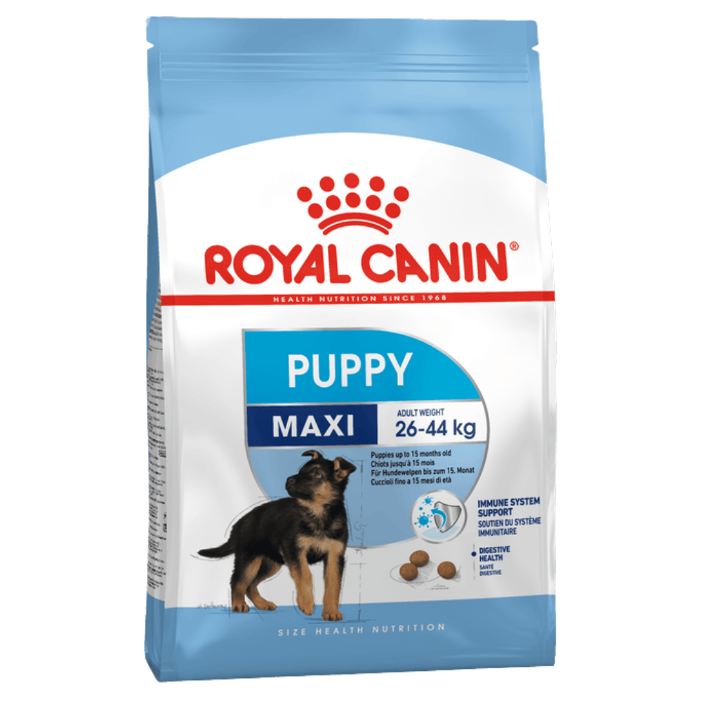 Royal Canin Maxi Large Breed Puppy Food.