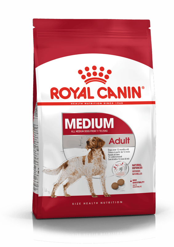 Royal Canin Medium Medium Breed Adult Dog Food.
