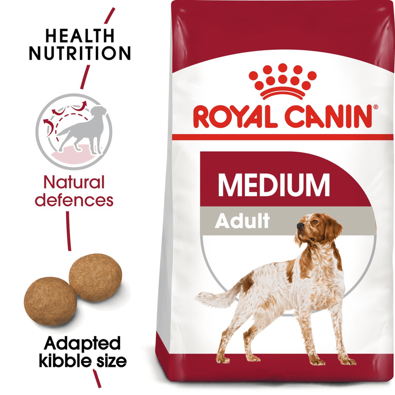 Royal Canin Medium Medium Breed Adult Dog Food.