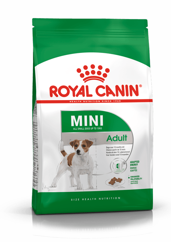 Royal Canin Mini Small Breed Adult Dog Food.