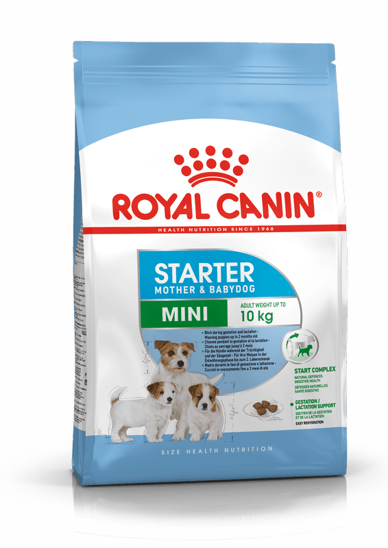 Royal Canin Mini Starter Small Breed Mother & Babydog Food 1kg.