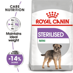 Royal Canin Mini Sterilised Small Breed Adult Dog Food.