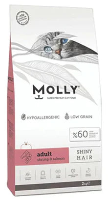 Molly cat food package on a white background