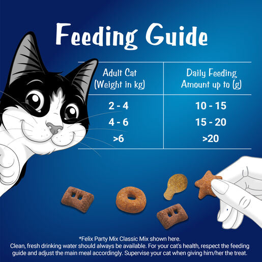 FELIX Party Mix Classic Mix Dry Cat Treats 60g.