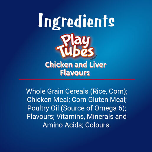 FELIX Play Tubes Chicken & Liver Cat Treats 50g.