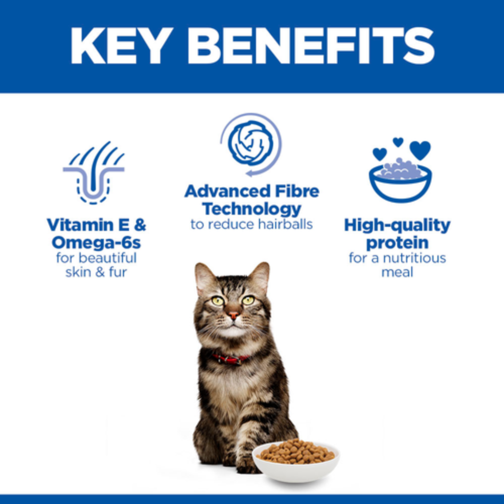 Hill's Science Plan Hairball & Perfect Coat Adult Cat Food with Chicken 1.5Kg Petfast.shop Hill's Cat Dry Food Food petfast.shop EgyptDefault Title 1640.00