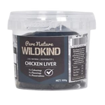 Container of Wildkind chicken liver on a white background