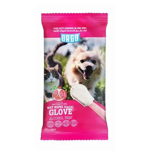 orgo glove for pets pomegranate 1 pes.