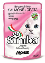 Simba chunkies with salmon and dory for cats 100g.