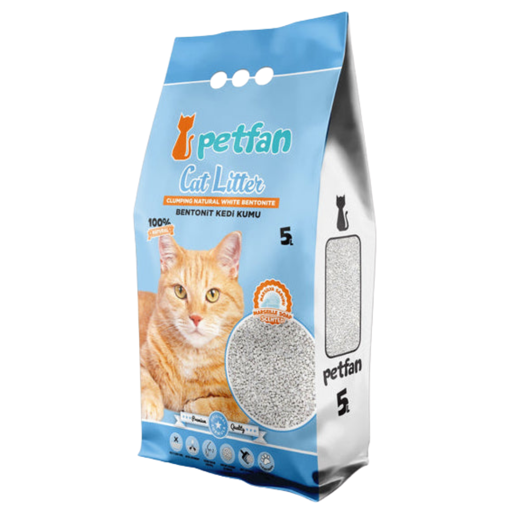 PET FAN CAT LITTER CLUMPING MARSEILLE SOAP 5 L.