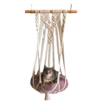Petmoda Cat Hammock With Wooden Stick - Red.