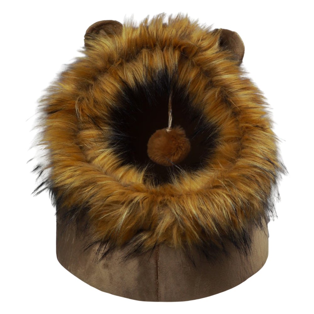 Petmoda Cat House Bed 50 cm - Lion Shape - Beige.